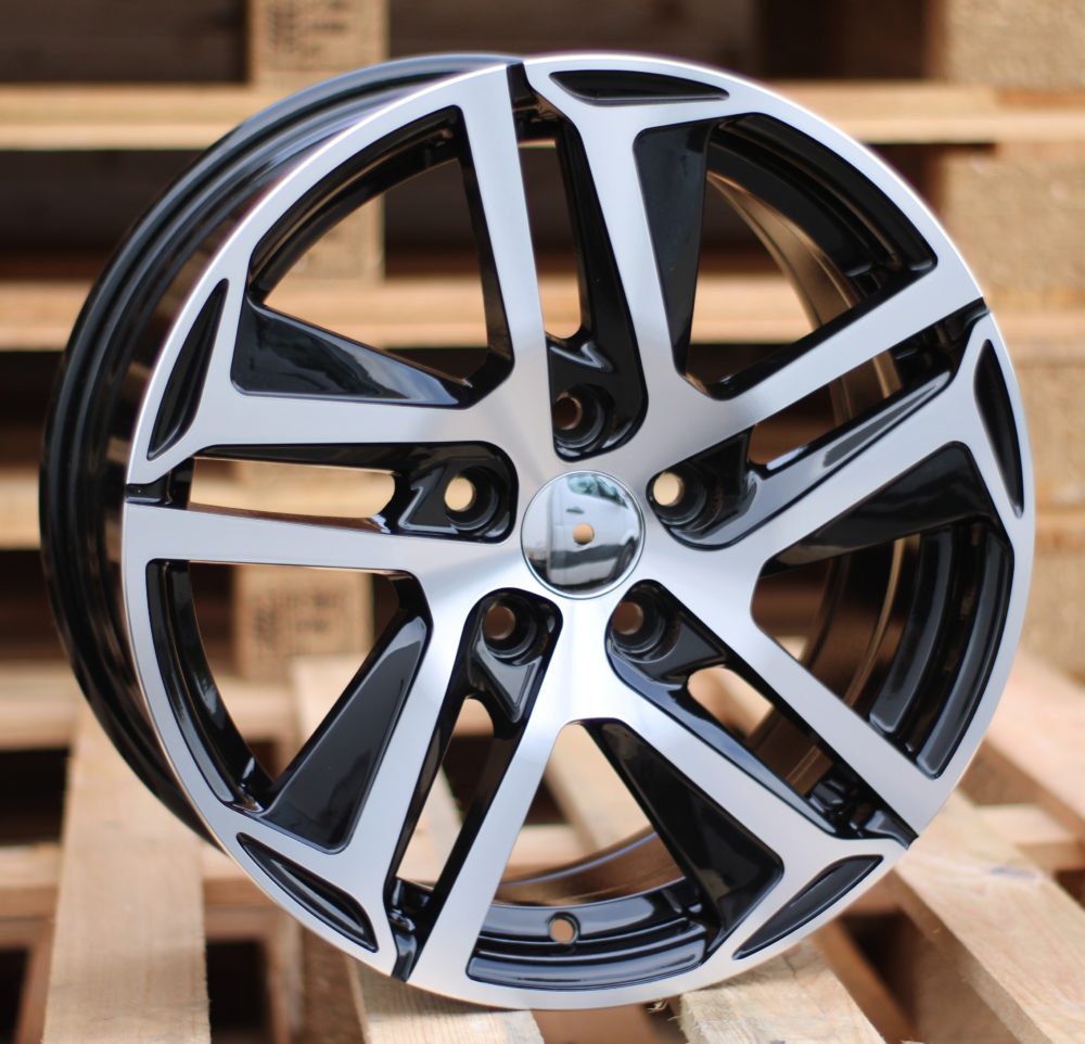 R16x7  5X108  ET  47  65.1  PG534  (FR876)  Black Polished (MB)  For PEUG  (P2)