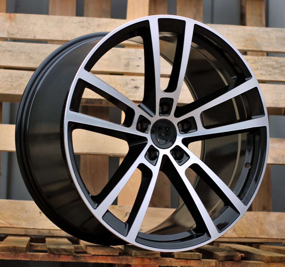 R22x10  5X130  ET  48  71.6  I3081F  Black Polished (MB)  For PORCH  (Z5)  (HYBRID FORGED Rear+Front)