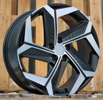 R18x7.5  5X114.3  ET  51  67.1  D1926  (BK1224)  Black Polished Half Matt (MBHM)  For HYUND  (P)  (NEW MODEL)