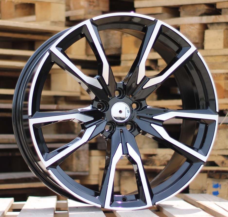 R21x9.5  5X112  ET  36  66.6  FE221  Black Polished (MB)  For BMW  (P)  (X7)