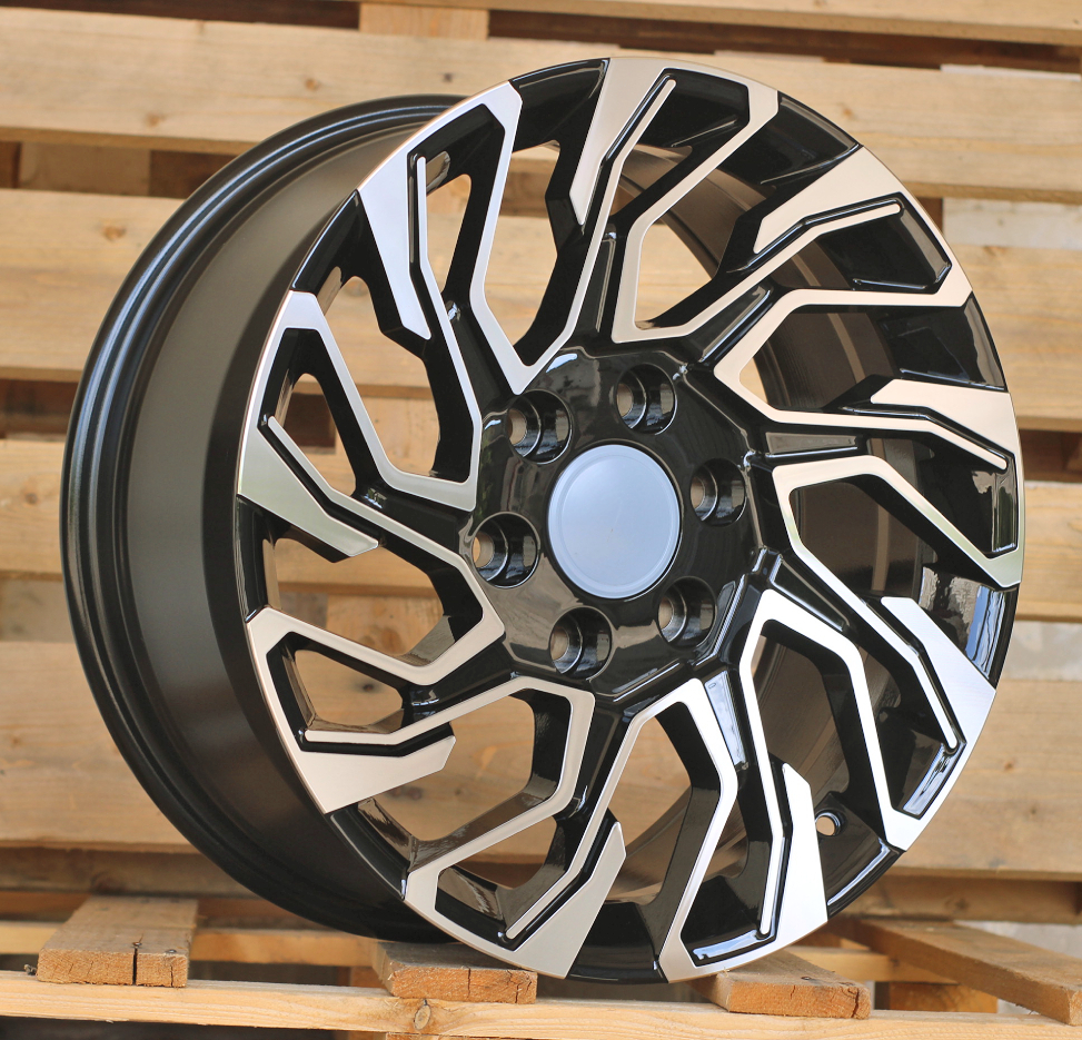 R20x8.5  6X139.7  ET  25  106.1  H964F  Black Polished (MB)  For TOYOT  (Z6)  (HYBRID FORGED)