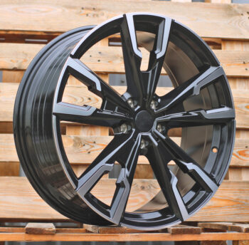 R20x8  5X112  ET  46  66.6  YF5710  Black Polished (MB)  For BMW  (Z5+Z6)  (HYBRID FORGED (X1; iX1; X2; iX2; Series 1(F40) 2(F44))