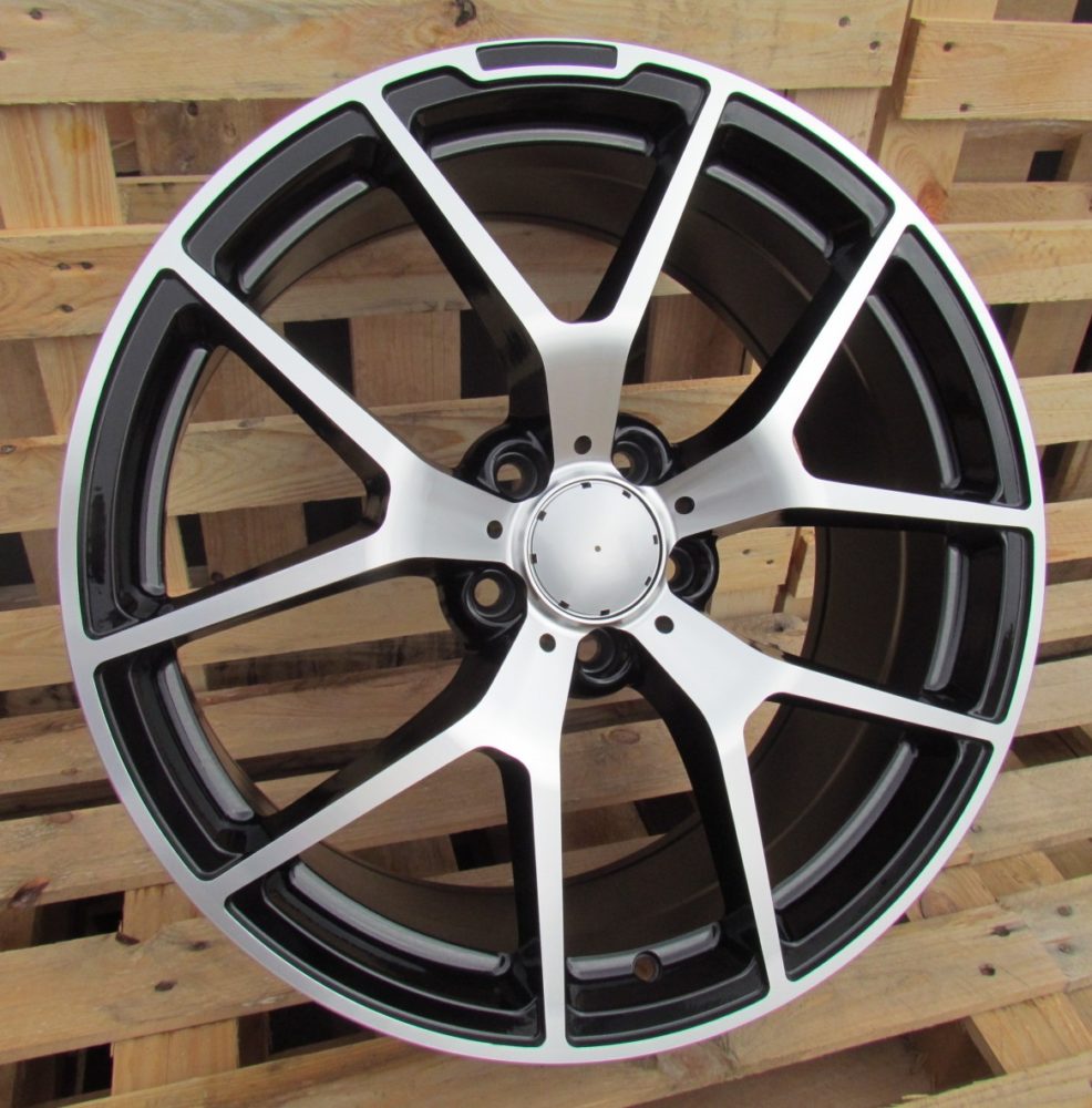 R20x9.5  5X112  ET  35  66.6  BK933  Black Polished (MB)  For MER  (K4)  (Rear+Front)