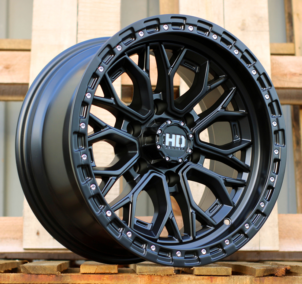 R17x9  6X139.7  ET  0  110.1  D1972  Black Half Matt (BLHM)  For 4X4  (M)