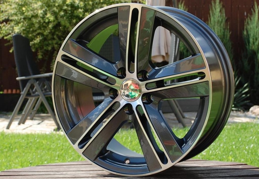 R15x6.5  5X100  ET  35  73.1  BY466  Black Polished (MB)  For RACIN  (K7)