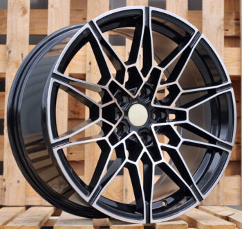 R19x8  5X120  ET  36  72.6  B1674  Black Polished (MB)  For BMW  (Z1+Z4)  (Rear+Front)