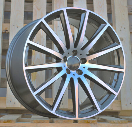 R21x11 5X112 ET 42 66.6 H3524F Grey Polished (MG) For MER (Z5) (HYBRID FORGED Rear+Front)