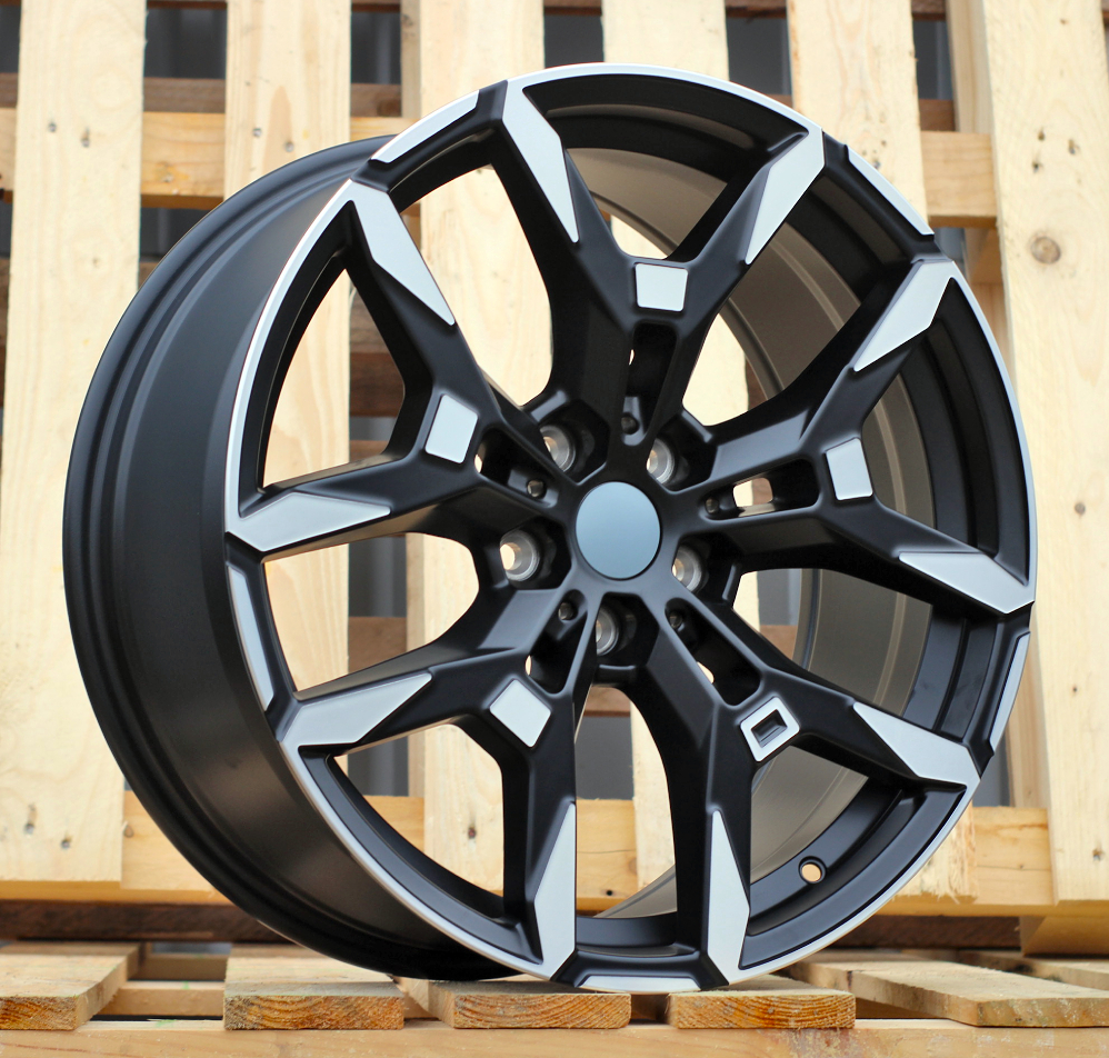 R19x8.5  5X112  ET  26  66.6  H3456F  Black Polished Half Matt (MBHM)  For BMW  (A+M)  (HYBRID FORGED X3 IV (G45/G48))