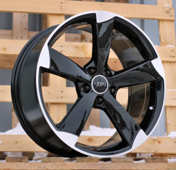 R18x8  5X112  ET  35  66.5  BK217  Black Polished (MB)  For AUD  (P)