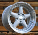 R17x7.5  5X120  ET  30  72.6  7961F  Silver+Polished Lip (SP)  For BMW  (P2)  (AC Schnitzer Style (Front+Rear))