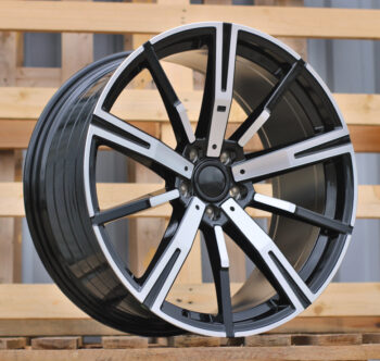 R20x8.5  5X112  ET  28  66.6  YF1156  Black Polished (MB)  For BMW  (Z6)  (HYBRID FORGED Rear+Front)