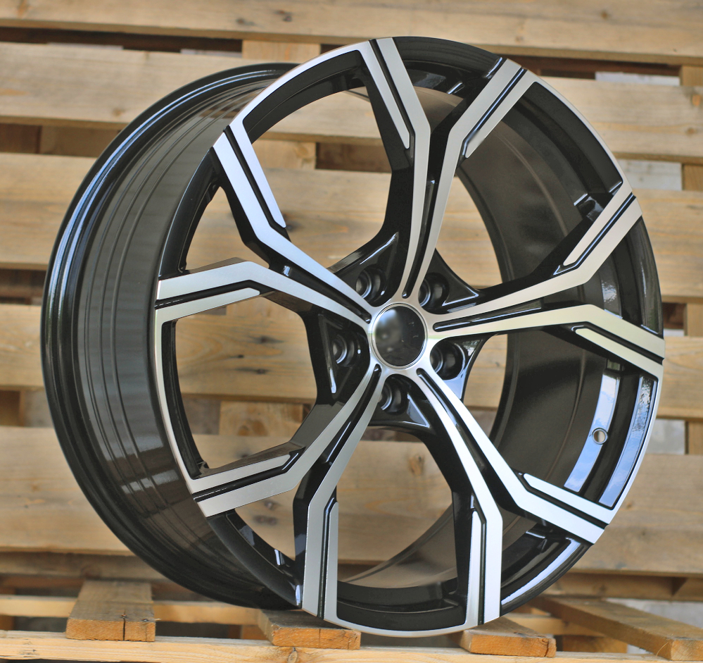 R20x9  5X112  ET  35  66.5  FBX201  Black Polished (MB)  For AUD  (K7+K3)  (HYBRID FORGED)