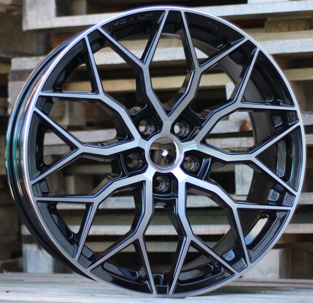 R19x8.5  5X114.3  ET  40  73.1  H4101  (BY1920)  Black Polished (MB)  For RACIN  (Z4)  (Style Vossen)