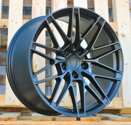 R21x8.5 5X130 ET 27 66.5 3S1324 Black Half Matt (BLHM) For PORCH (M) (NEW Macan II (XAB) HYBRID FORGED Rear+Front)