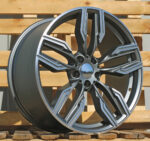 R20x8.5  5X112  ET  25  66.6  B5181  Grey Polished Half Matt (MGHM)  For BMW  (P)  (Rear+Front)