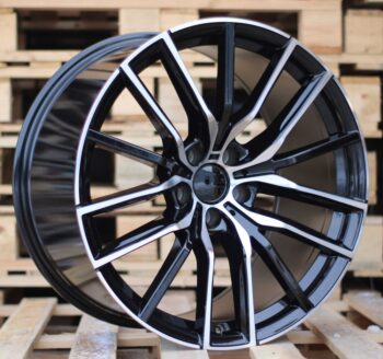 R21x10.5  5X120  ET  40  74.1  H5032  Black Polished (MB)  For BMW  (P1)  (Rear+Front)