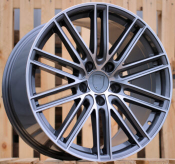 R20x11  5X130  ET  60  71.6  B1274  Grey Polished (MG)  For PORCH  (P+Z2)  (Rear+Front)