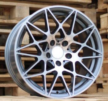 R18x8.5  5X120  ET  35  72.6  B5167  Grey Polished (MG)  For BMW  (K2)  (Rear+Front)