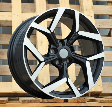 R19x8 5X108 ET 47.5 63.4 YF5729 Black Polished Half Matt (MBHM) For FORD (A) (HYBRID FORGED New Model)