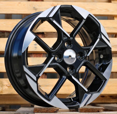 R14x5.5  4X100  ET  40  54.1  Y1184  Black Polished (MB)  For KIA  (R)