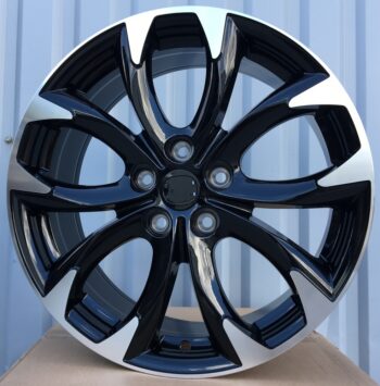 R18x7.5  5X114.3  ET  50  67.1  L1470  (1470187507M)  Black Polished (MB)  For MAZDA  (Z6)