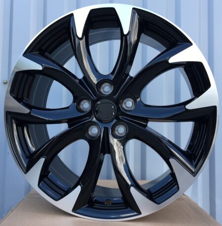 R18x7.5 5X114.3 ET 50 67.1 L1470 (1470187507M) Black Polished (MB) For MAZDA (Z6)