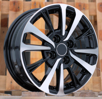 R15x6  4X100  ET  40  54.1  B1846  Black Polished (MB)  For TOYOT  (Z4)