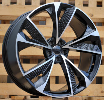 R16x7  5X100  ET  35  57.1  B1566  (FBX008)  Black Polished (MB)  For AUD  (Z5)  (HYBRID FORGED)